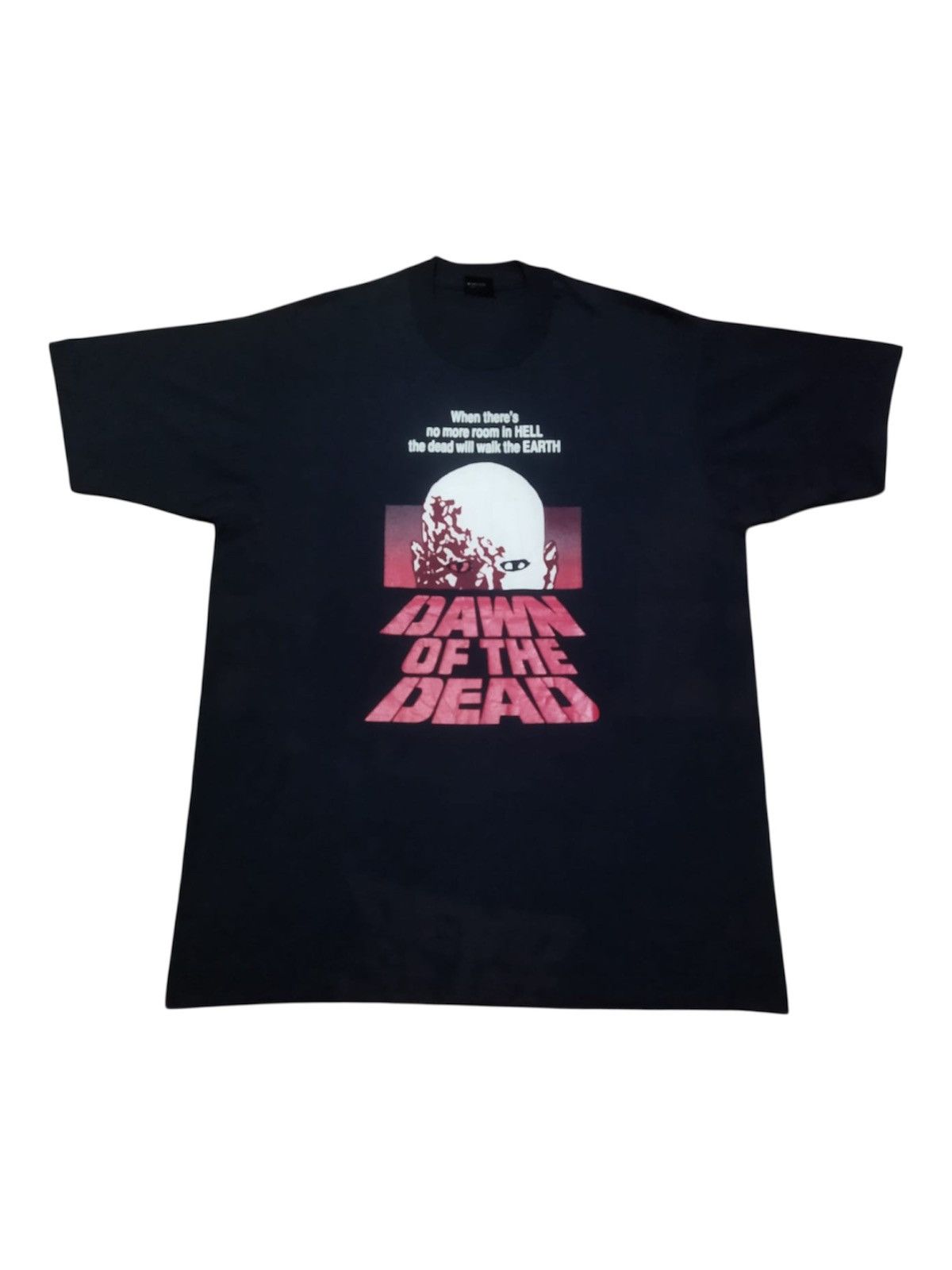 Vintage Vintage 1980s Dawn Of The Dead Horror Movie Promo Tee Size US XL / EU 56 / 4 - 1 Thumbnail