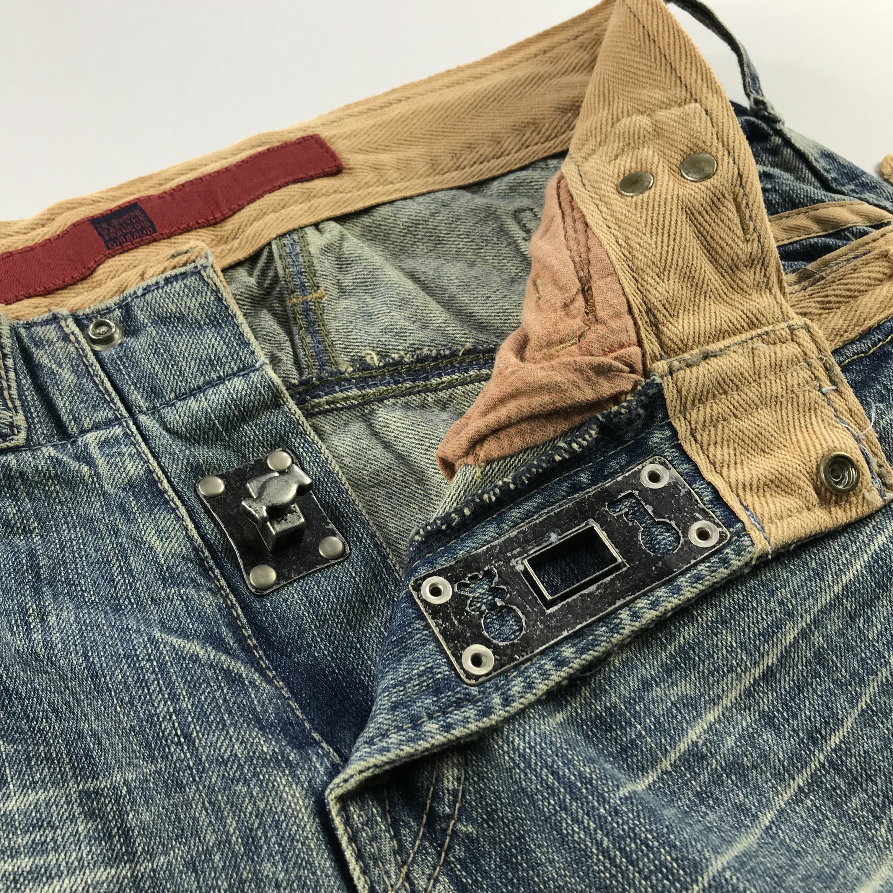 Marithe + Francois Girbaud Marithe Francois Girbaud Jeans Biker Denim KJ3195 Size US 30 / EU 46 - 11 Thumbnail