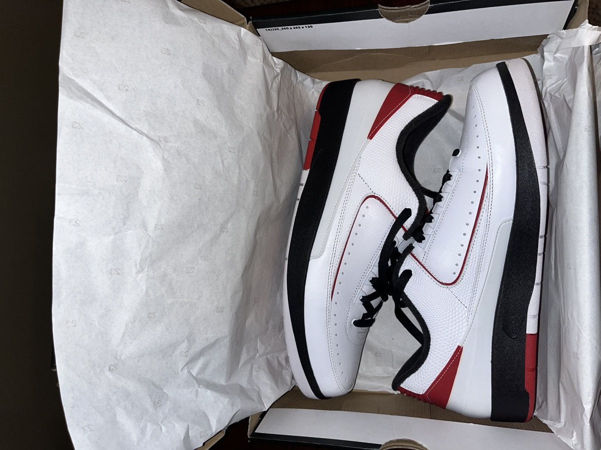 image of Jordan Nike Jordan 2 Low “Chicago” Shoes in White, Men's (Size 13)