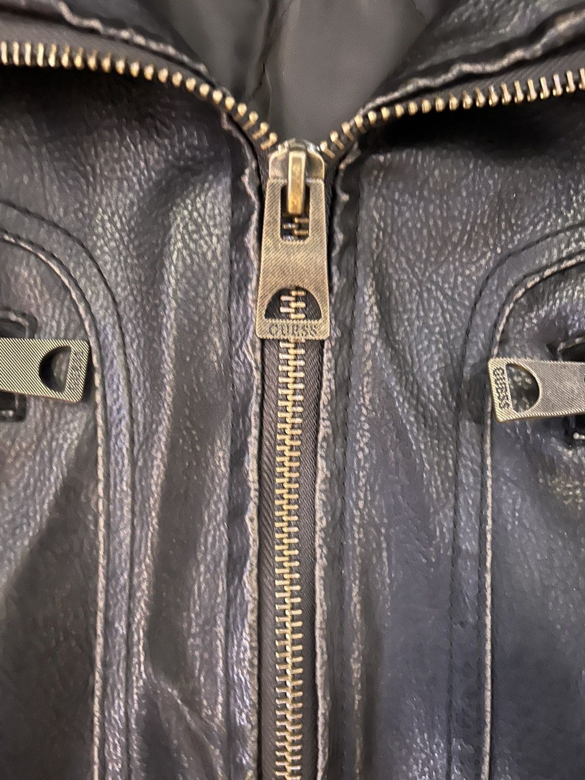 Designer × Guess × Vintage Vintage guess leather jacket Size US XL / EU 56 / 4 - 3 Thumbnail