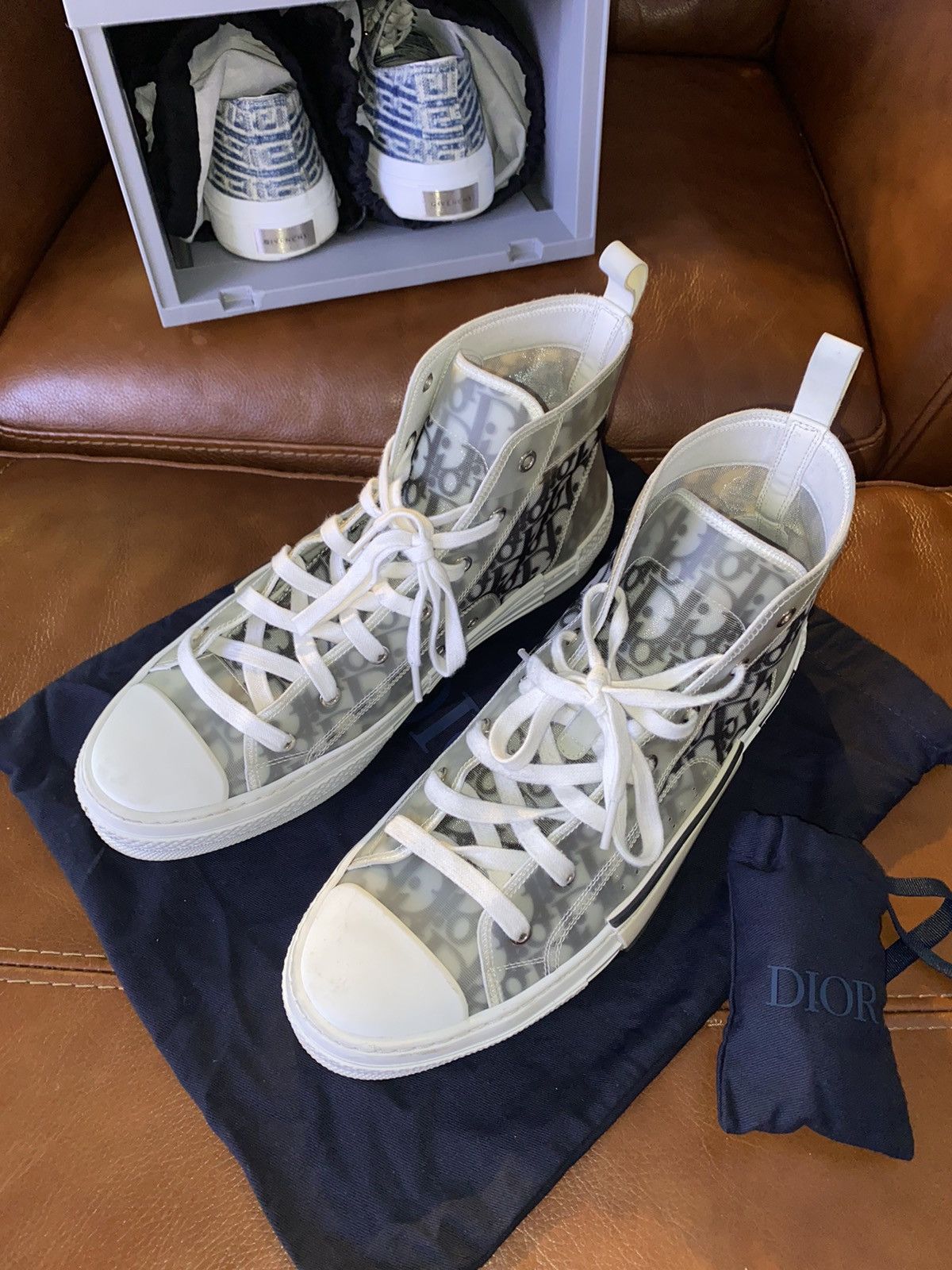 Dior B23 High-Top Sneakers - Size 46 (US 12)