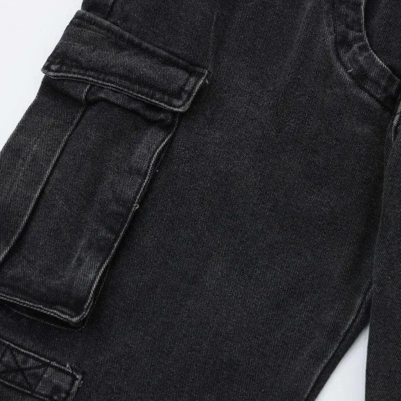 Japanese Brand Retro loose high street straight leg jeans Size US 32 / EU 48 - 3 Thumbnail