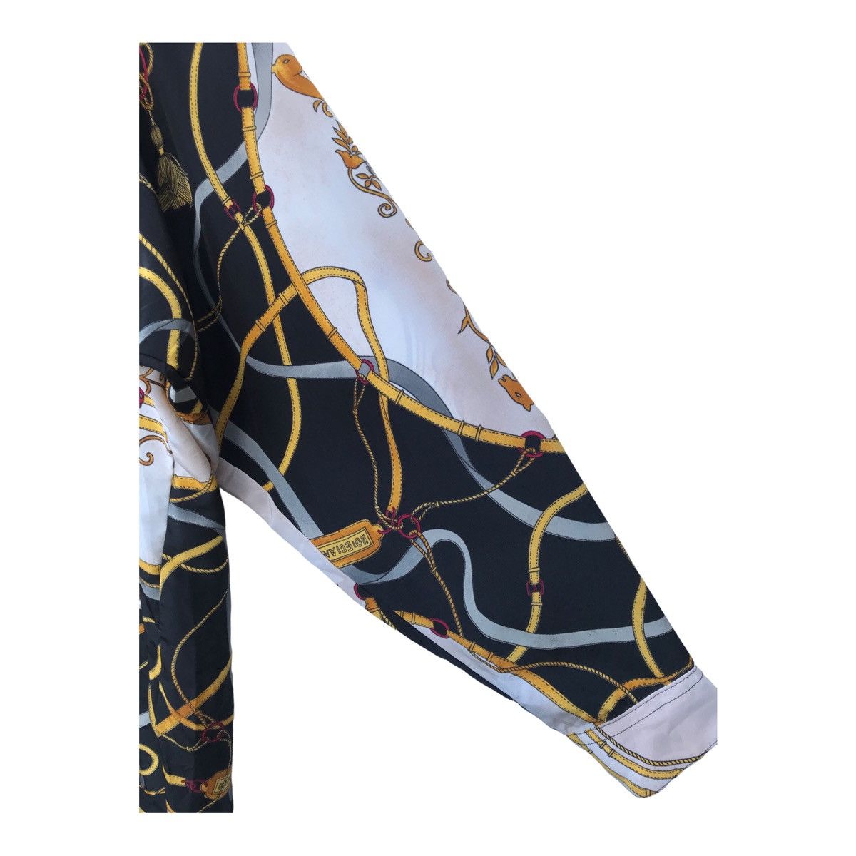 Designer Vintage Voix d Homme Chain Print Baroque Pop Art Button Down Size US L / EU 52-54 / 3 - 8 Thumbnail