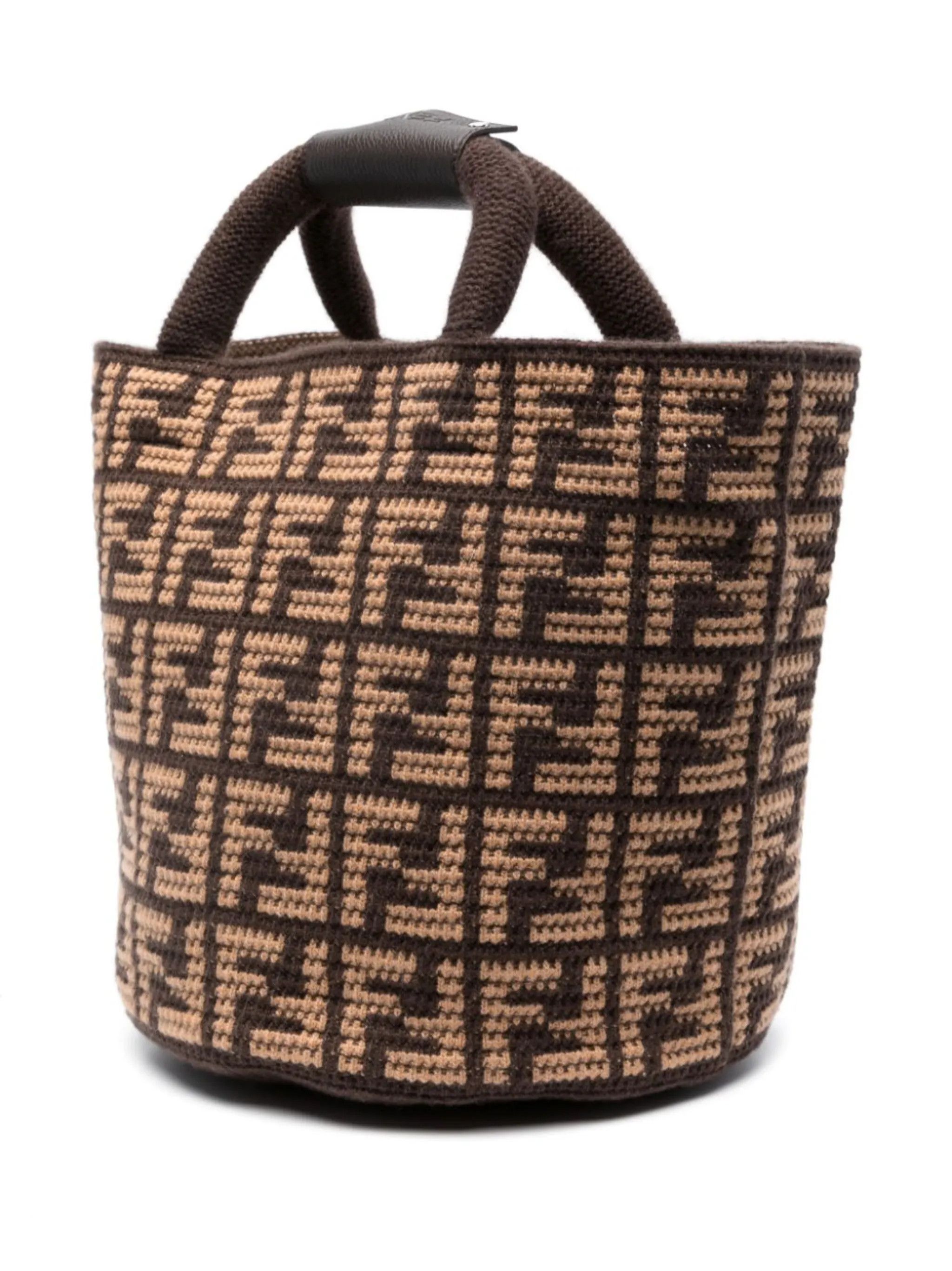 Fendi o1mtch0225 FF Shopping Bag in Brown Size ONE SIZE - 1 Thumbnail