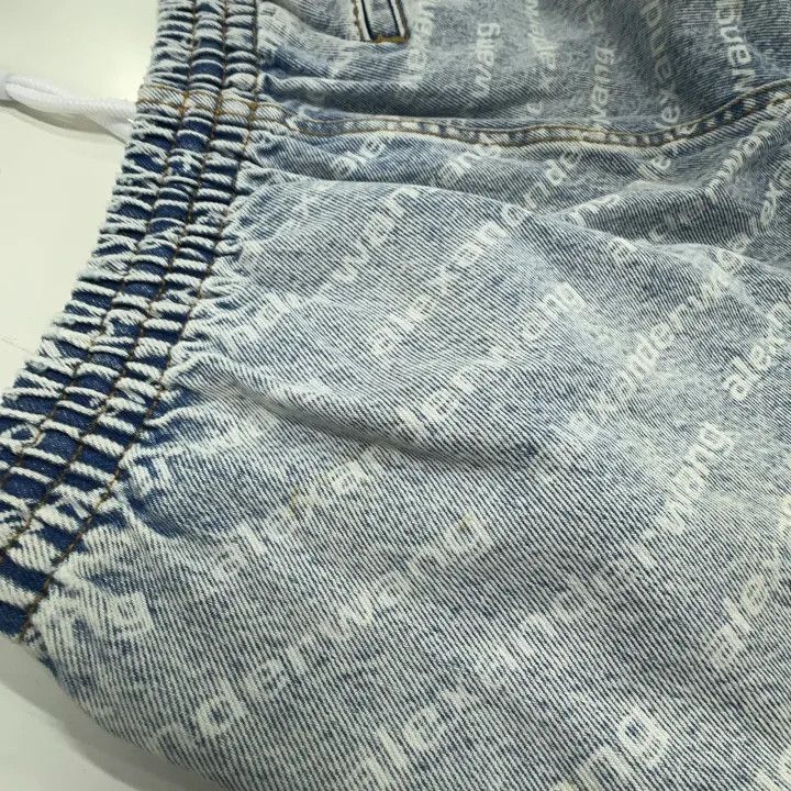 Alexander Wang Alexander Wang Washed Logo Denim Pants for Women - Size 23" - 7 Thumbnail