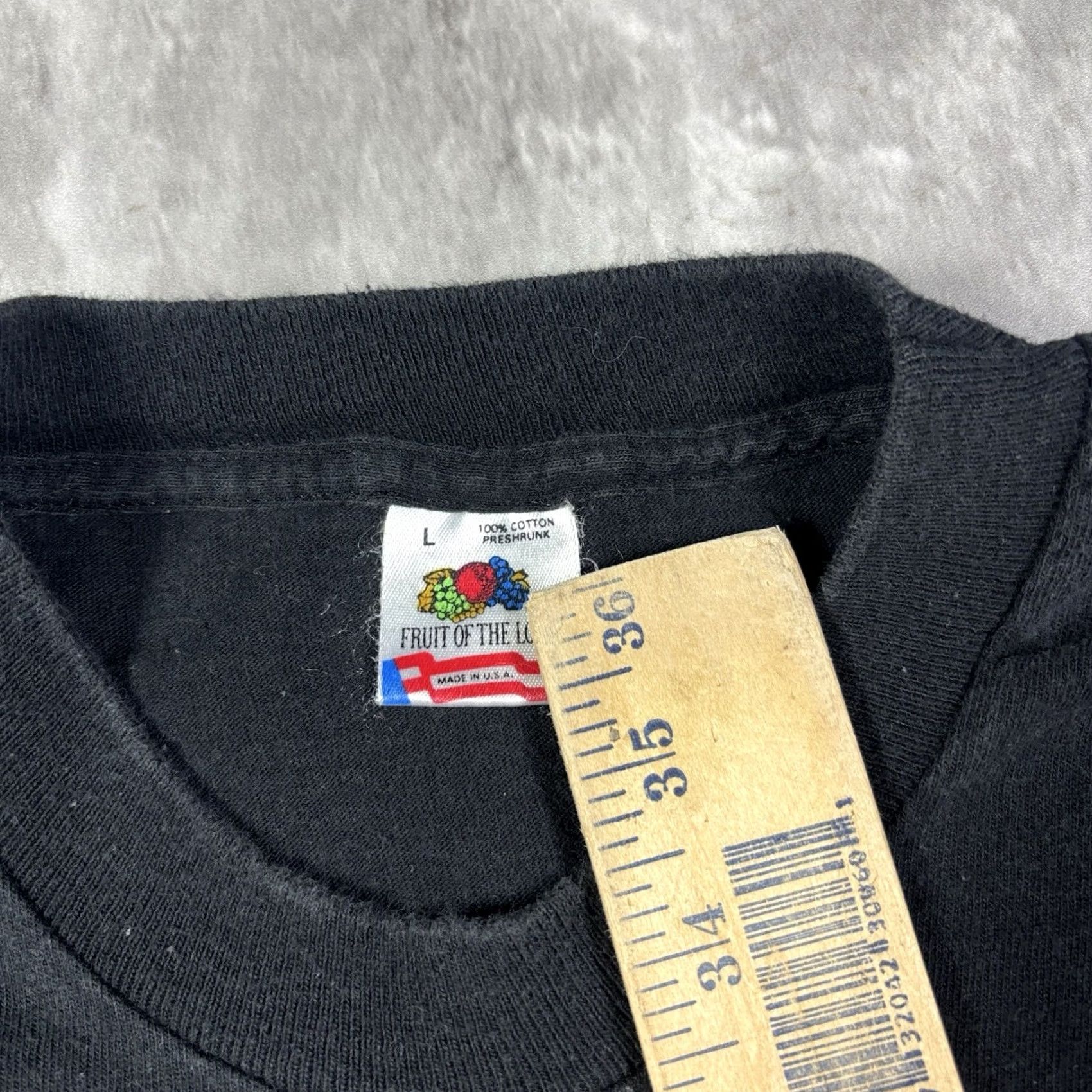 Fruit Of The Loom VINTAGE 90s Volcano Vics Bar Art T Shirt Mens XL Black Cotton Graphic Print Crew Neck Short Sleeve Vintage Yes Fruit of the Loom Regular Size XL Mens Size US XL / EU 56 / 4 - 5 Thumbnail