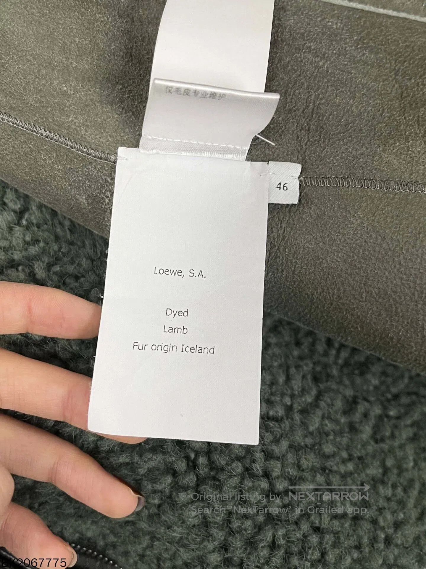 Loewe LOEWE Shearling Zip Pocket Jacket. Size US XL / EU 56 / 4 - 5 Thumbnail