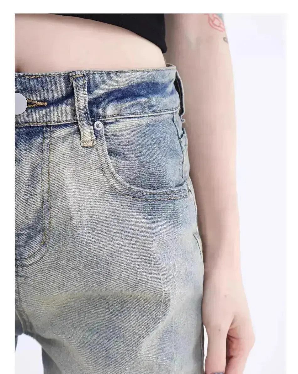 Japanese Brand Washed side zipper buckle jeans Size US 30 / EU 46 - 4 Thumbnail