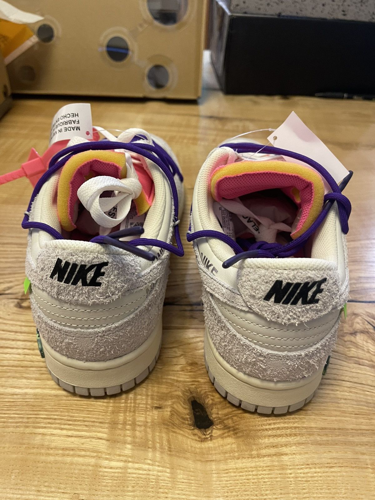 Nike × Off-White Off-White Dunk Low Nike lot 15/50 size 10.5 Size US 10.5 / EU 43-44 - 4 Thumbnail
