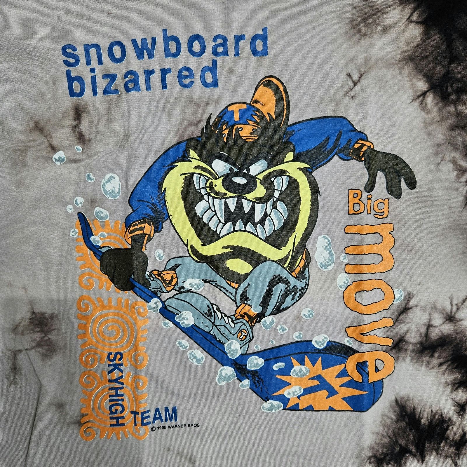 Vintage × Warner Bros Vintage 1995 Tasmanian Devil Long Sleeve Size US M / EU 48-50 / 2 - 2 Thumbnail