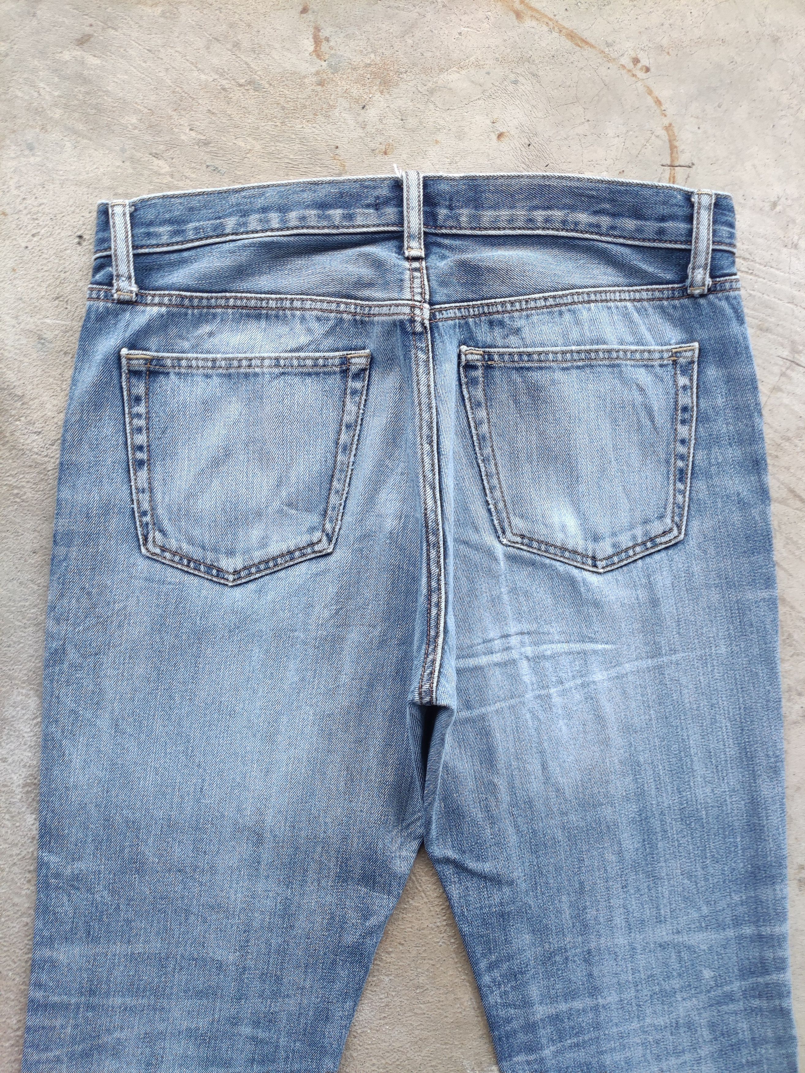 Japanese Brand Vintage Japanese Jean Distressed Faded Denim Size US 34 / EU 50 - 8 Thumbnail