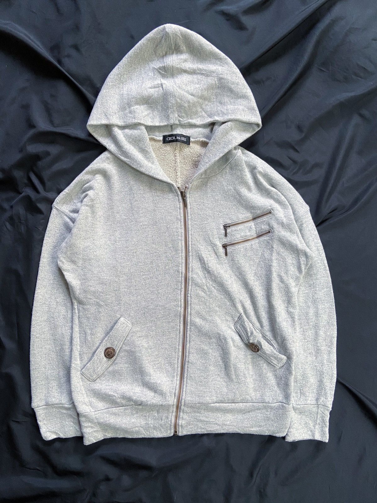 Japanese Brand CECIL MCBEE MULTI ZIPPER STYLE ZIP HOODIE Size US M / EU 48-50 / 2 - 1 Thumbnail