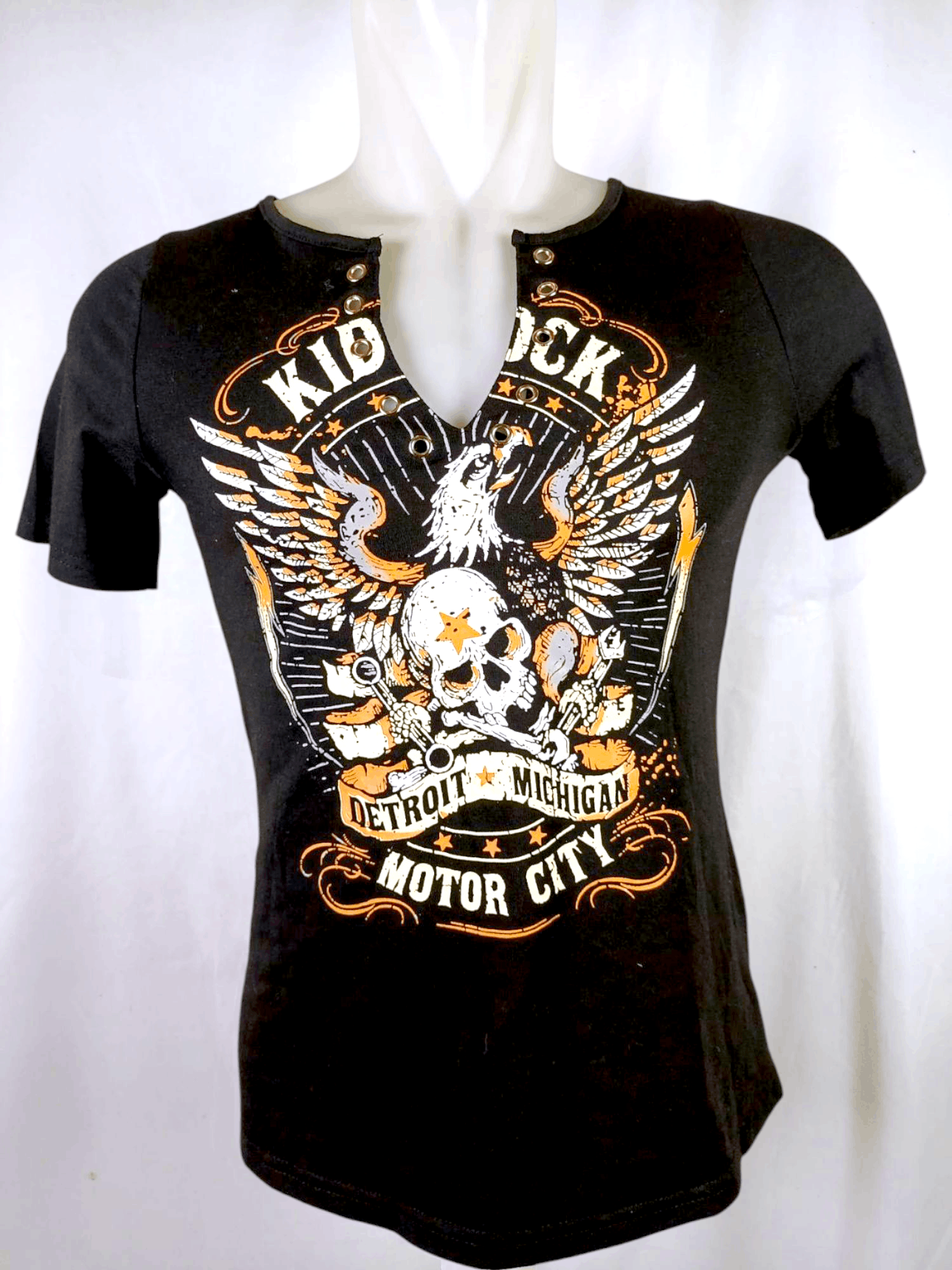 Shein SHEIN Skull Detroit Michigan metro city Tee Size US M / EU 48-50 / 2 - 12 Thumbnail