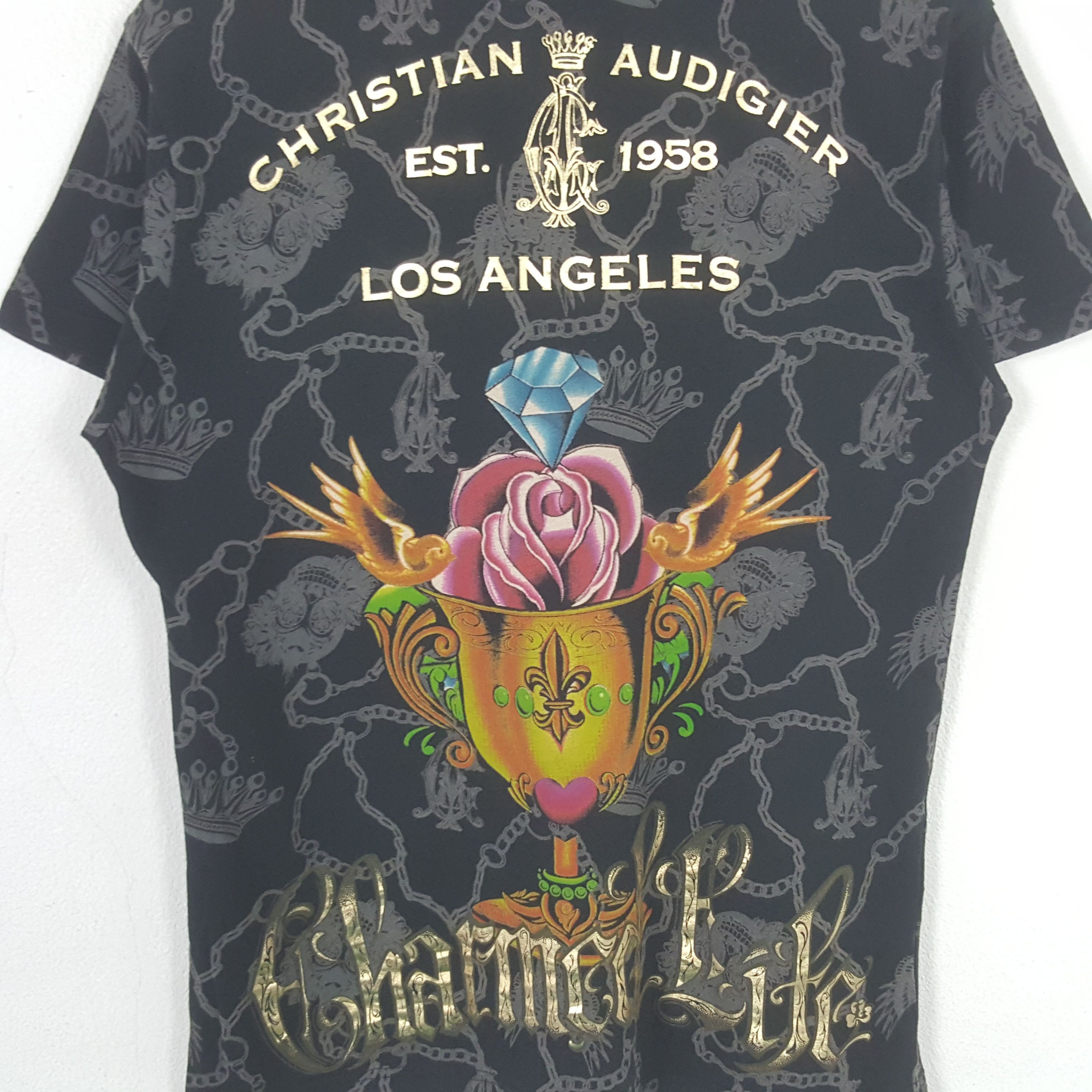 Christian Audigier Vintage Christian Audigear Los Angeles Designer Tshirt RR5 Size US M / EU 48-50 / 2 - 2 Thumbnail