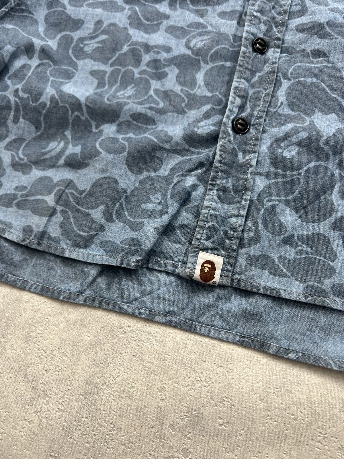 Bape BAPE BAPEAREL INDUSTRY RARE CAMO LONGSLEEVE SHIRT Size US M / EU 48-50 / 2 - 3 Thumbnail