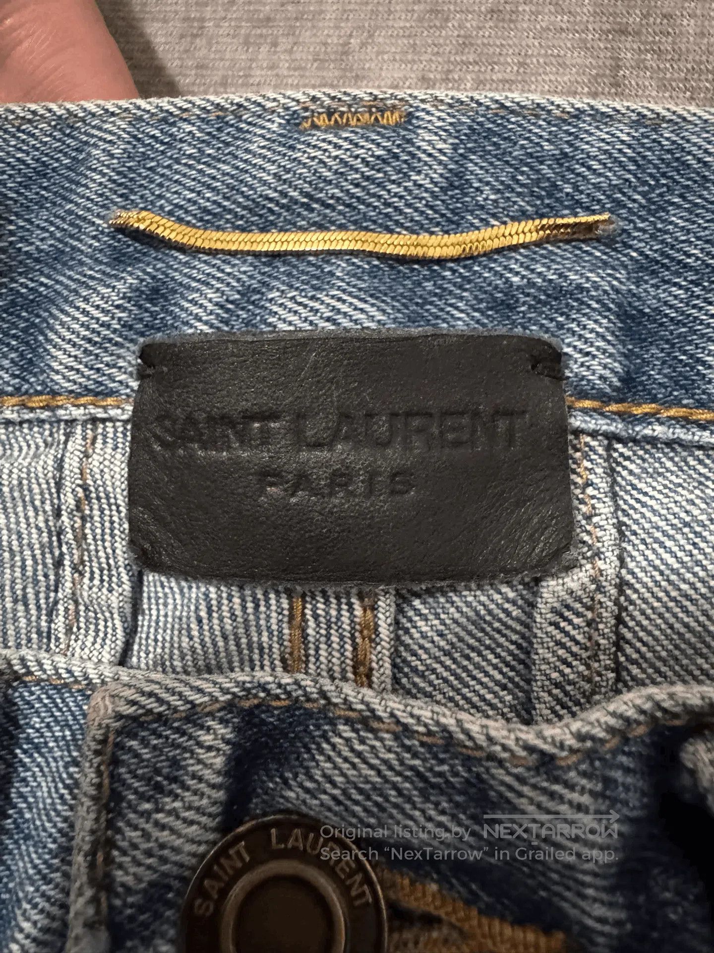 Saint Laurent Paris Saint Laurent Light Blue Denim Pants. Size US 26 / EU 42 - 5 Thumbnail