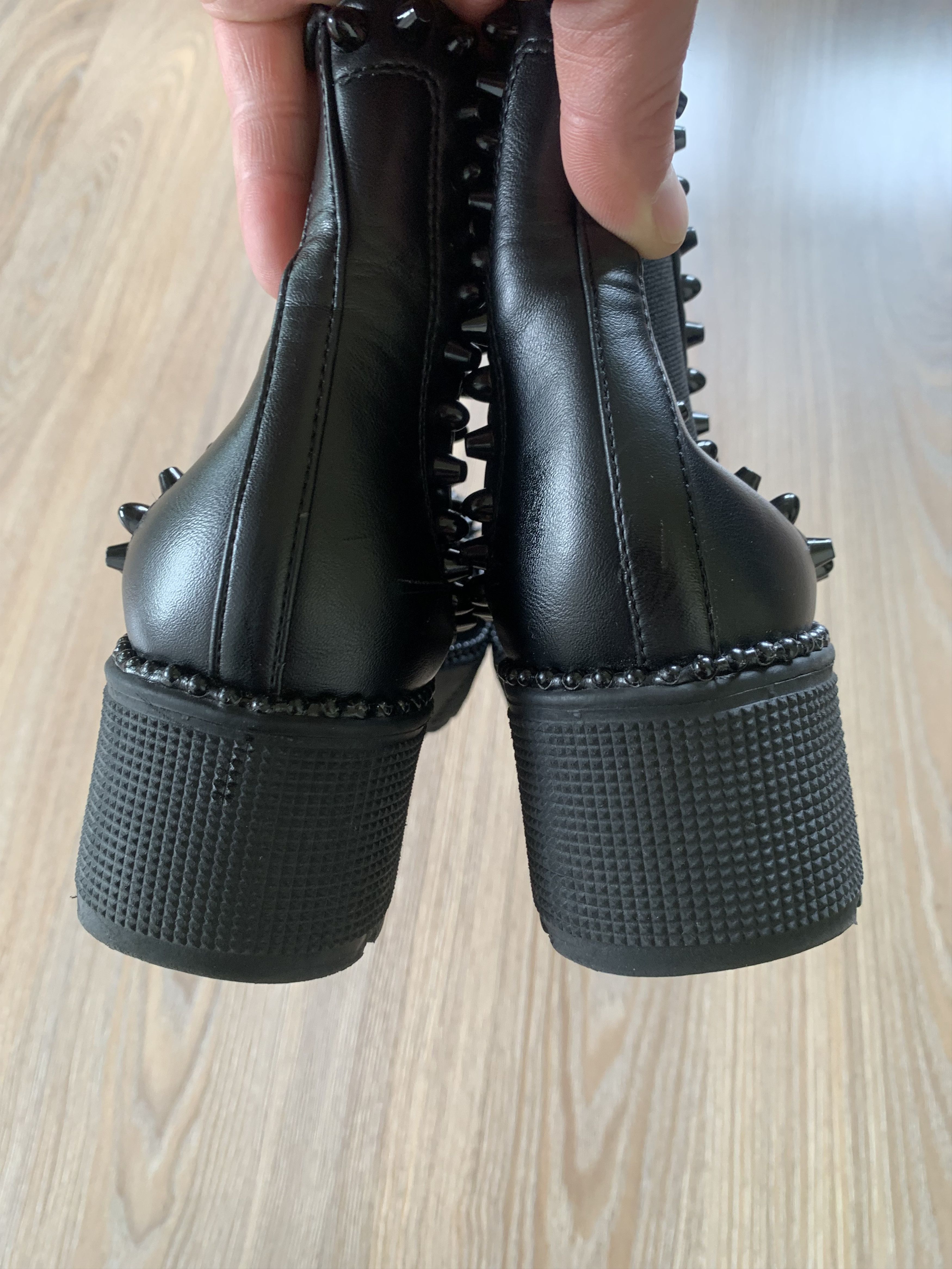 Other Womens Spiky Studded Ankle Boots Goth Punk Shoes Size US 8 / IT 38 - 7 Thumbnail