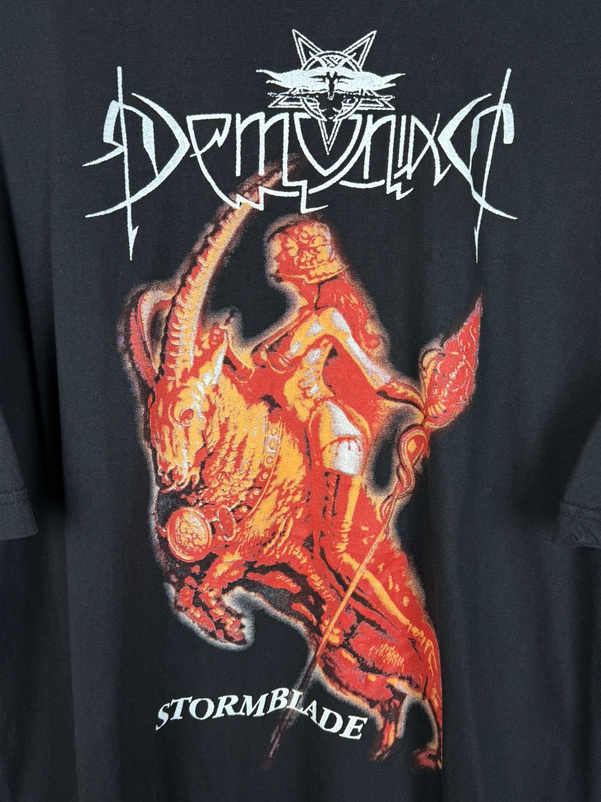 Band Tees 90s Demoniac Stormblade 1996 Black Metal Band T-Shirt XL Size US XL / EU 56 / 4 - 2 Thumbnail