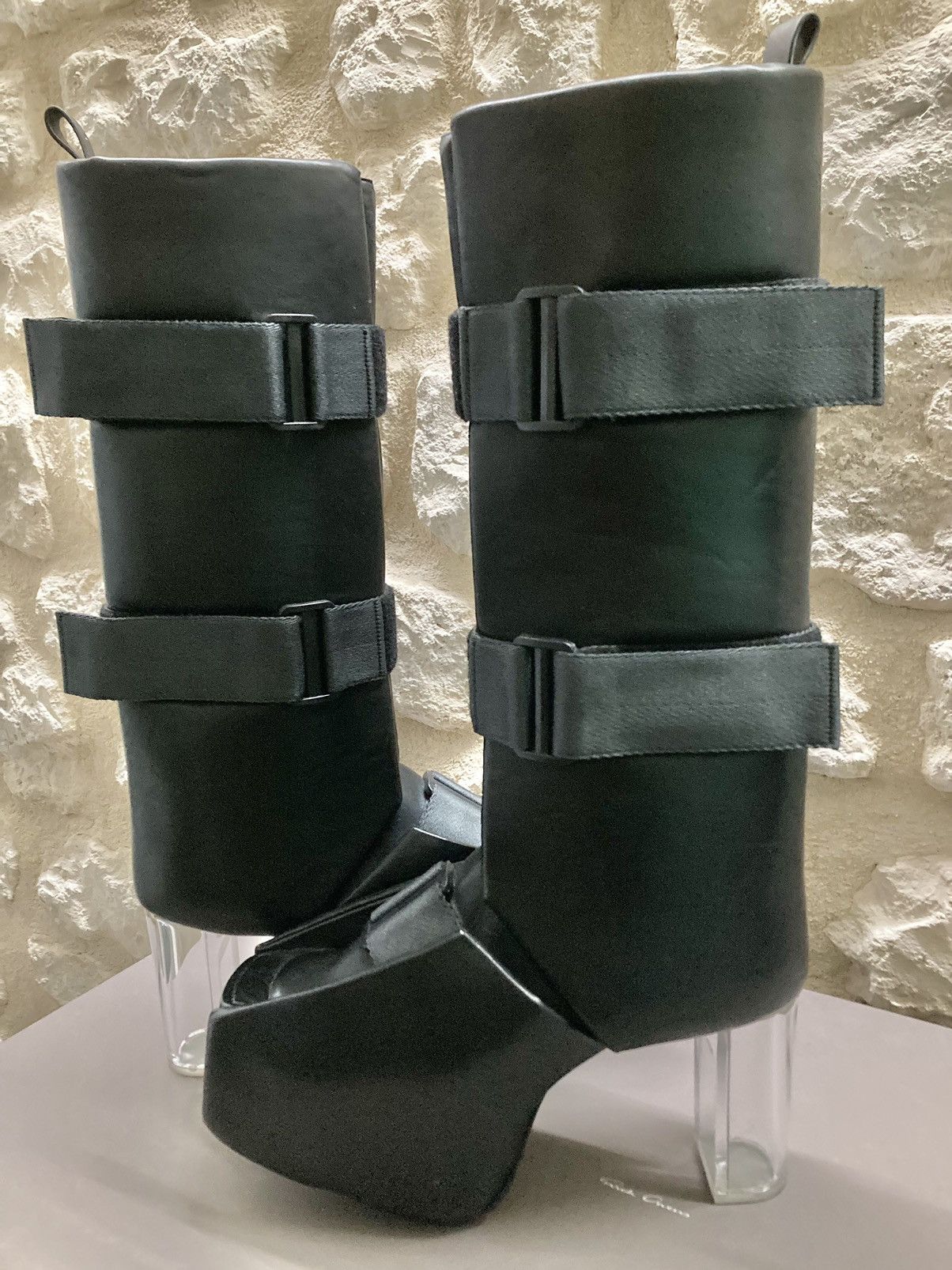 Rick Owens NEVER WORN / Splint Platform Boots by Rick Owens Size US 9 / EU 42 - 3 Thumbnail