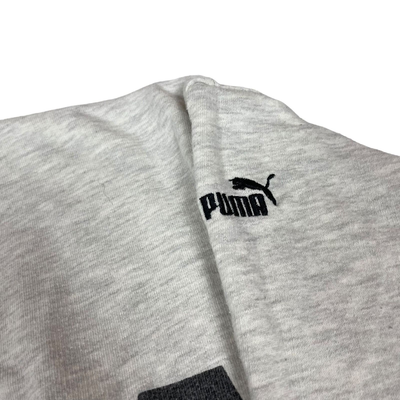 Puma × Vintage Puma Men's Heather Gray Cotton Pullover Sweatshirt Medium Size US M / EU 48-50 / 2 - 3 Thumbnail