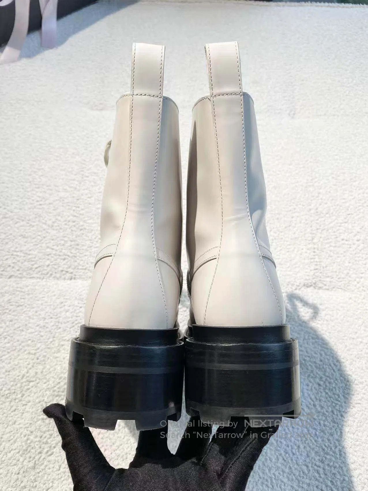 Hermes Hermes White Kelly button-down boots| Size US 6.5 / IT 36.5 - 5 Thumbnail