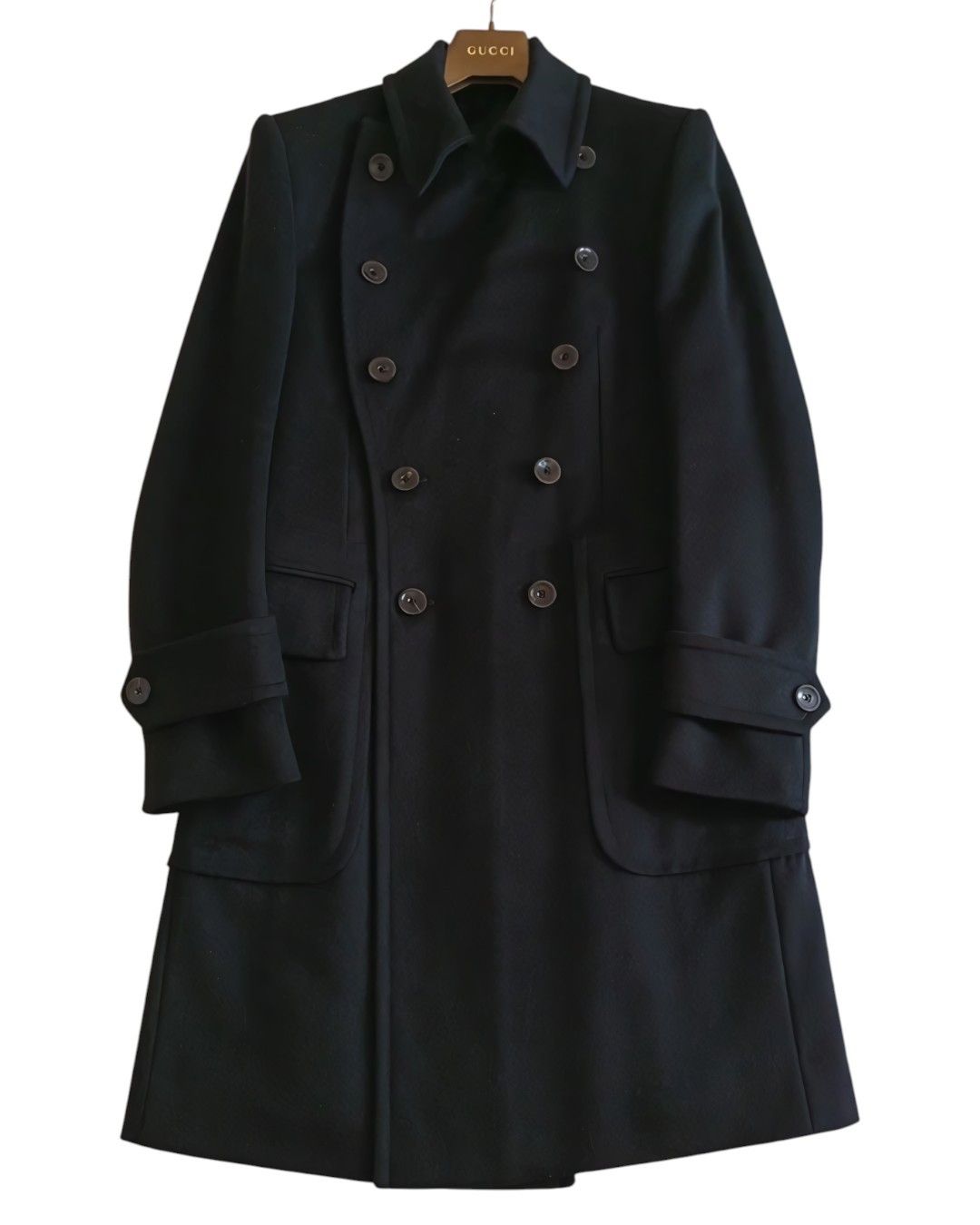 Gucci F/W 2001 DOUBLE BREASTED WOOL COAT BY TOM FORD Size US M / EU 48-50 / 2 - 1 Thumbnail