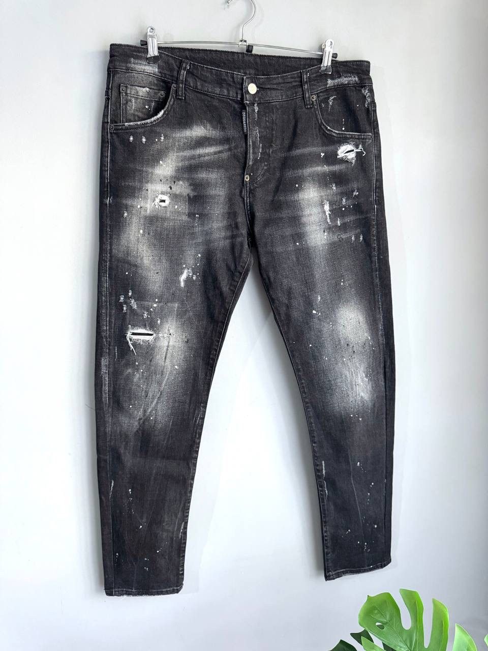 Dsquared2 Dsquared2 Black Distressed Men's Slim Jeans Size 56 W36 L32 Size US 36 / EU 52 - 3 Thumbnail