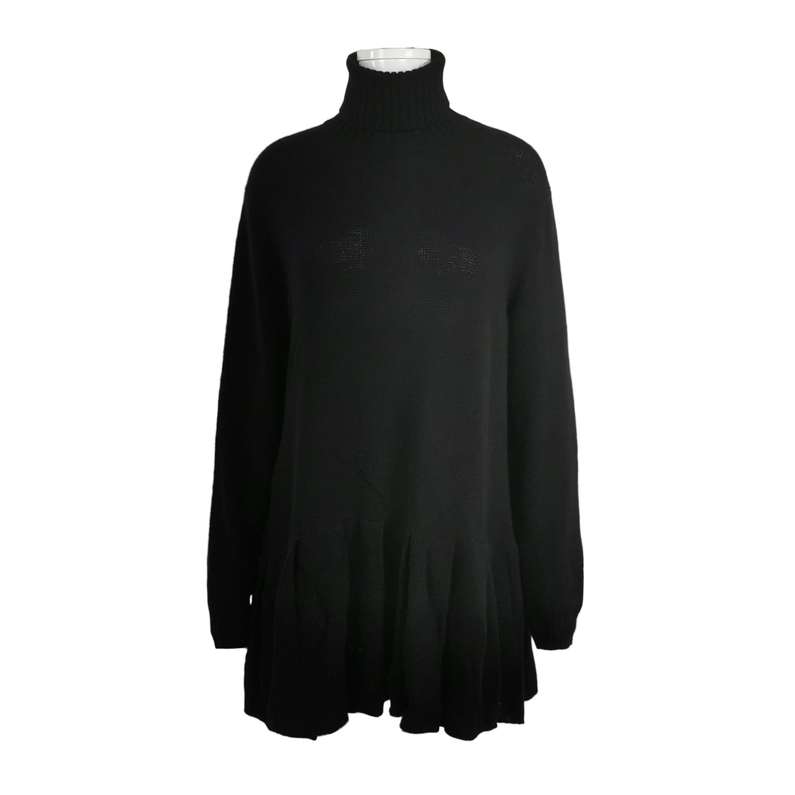 Prada Prada Black Cashmere Turtleneck Dress - dmc Size XS / US 0-2 / IT 36-38 - 1 Thumbnail