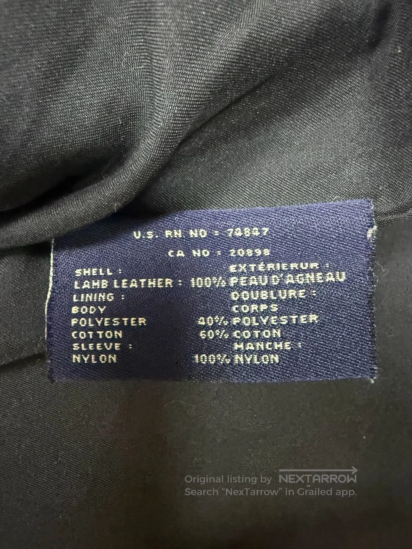Dockers Classic Black Leather Business Casual Jacket. Size US XL / EU 56 / 4 - 5 Thumbnail