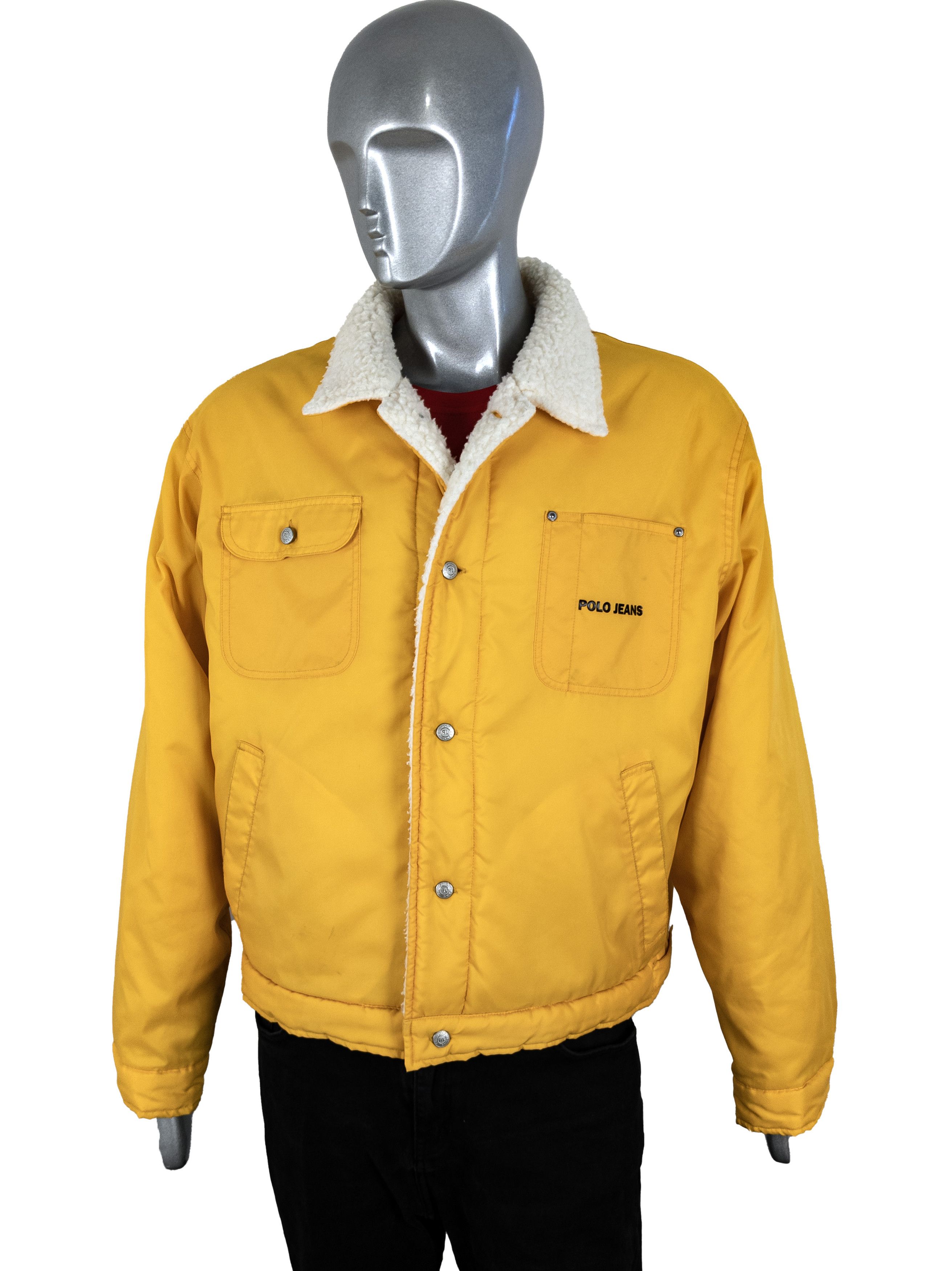 Polo Ralph Lauren Polo Jeans Ralph Lauren Yellow Sherpa Trucker Jacket XL Size US XL / EU 56 / 4 - 3 Thumbnail