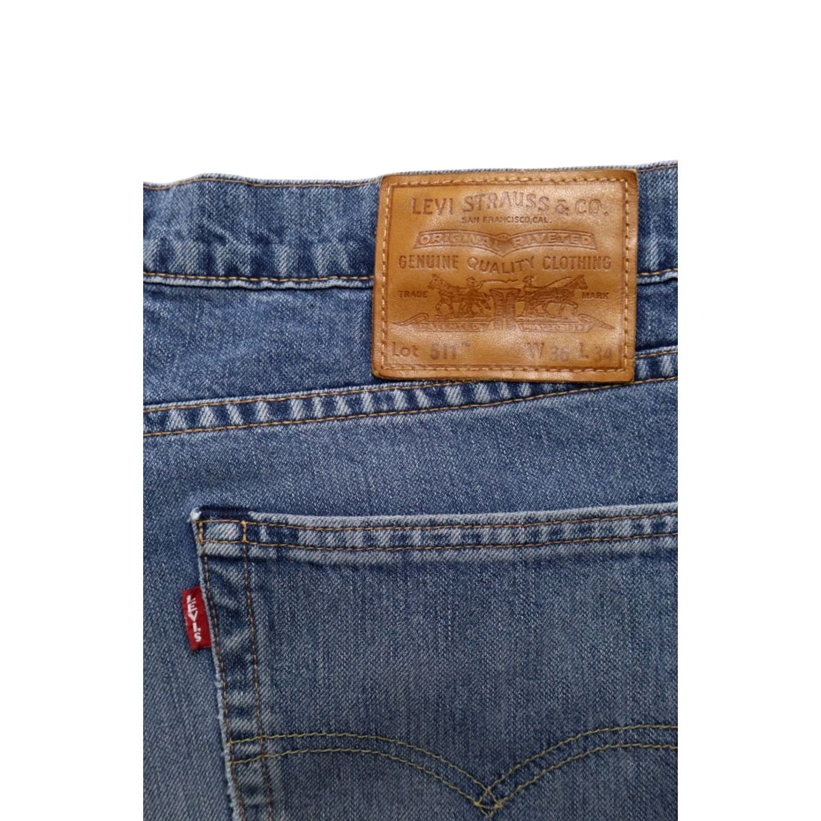 Levi's LEVI'S 511 Premium Big E Jeans Men's Slim Zip Fly High Rise W36/L34 Blue Size US 36 / EU 52 - 6 Thumbnail