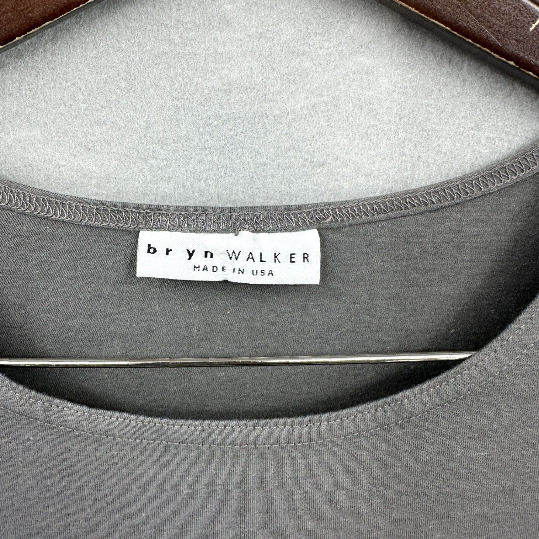 Vintage Bryn Walker Tunic Shirt Womens Small Bamboo Organic Cotton Lagenlook Gray 3/4 Sleeve Bohemian Oversized Knit Relaxed Mens? Womens Size S / US 4 / IT 40 - 7 Thumbnail