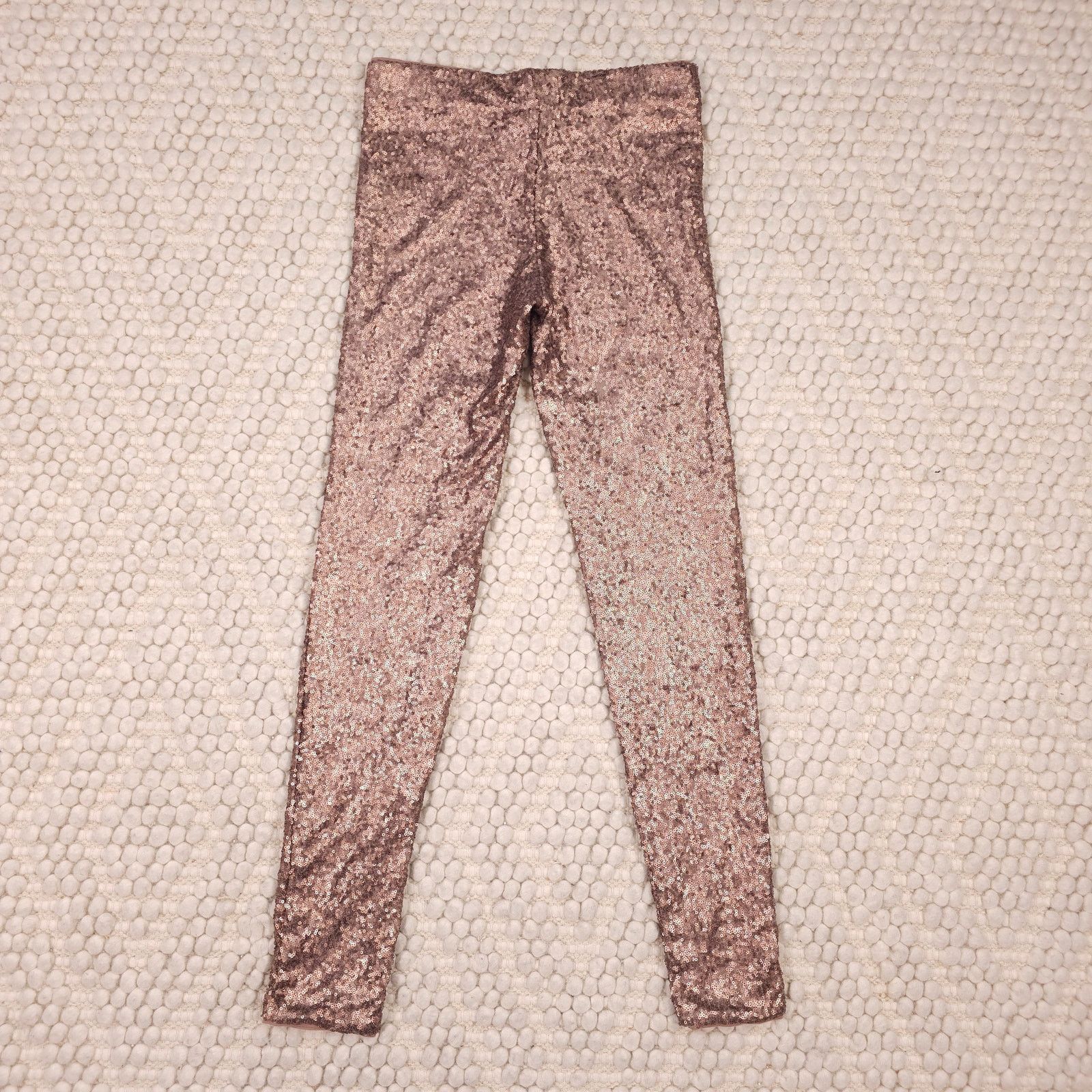 Other Bronze Shiny Sequin Pants Sz Small Size 27" / US 4 / IT 40 - 6 Thumbnail