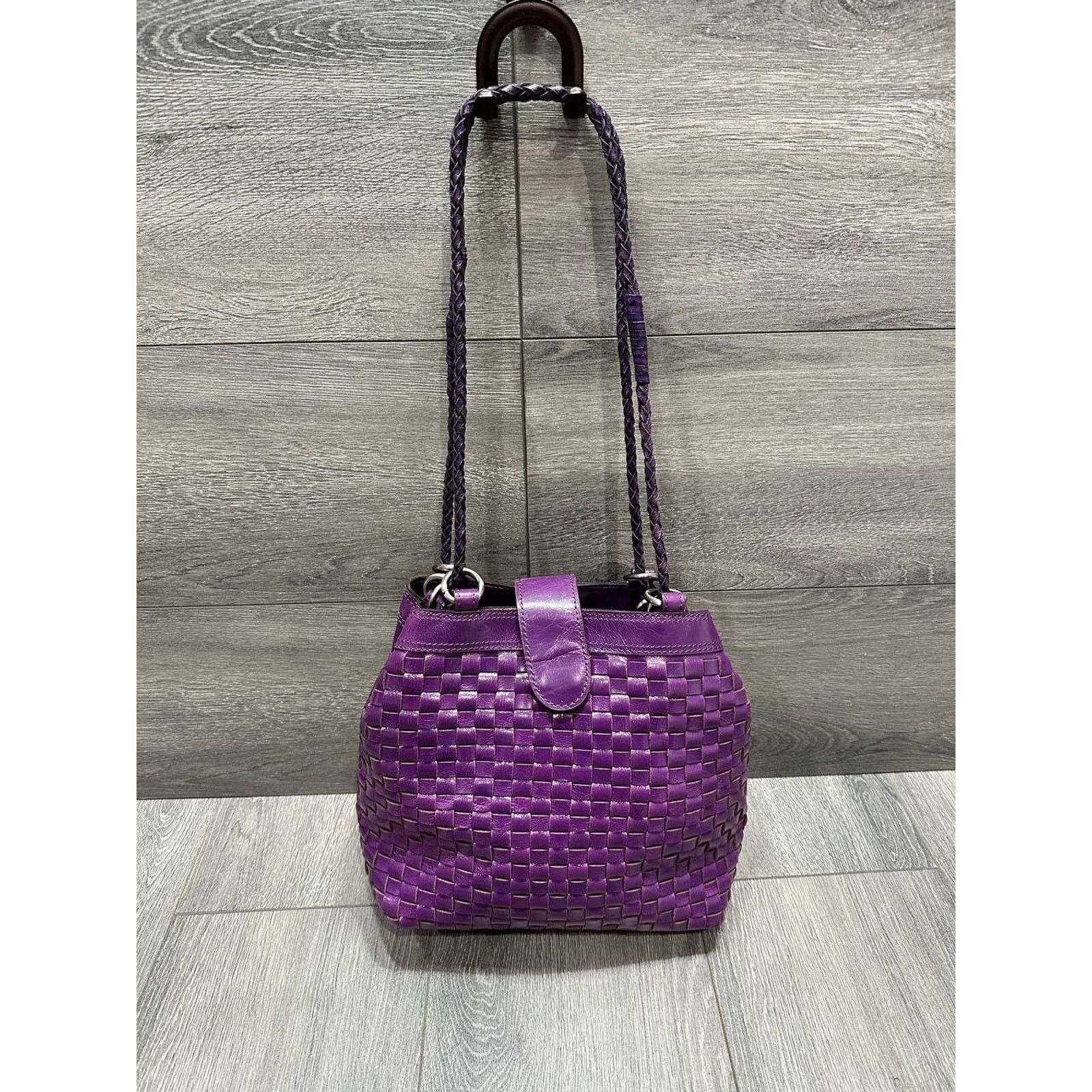 Patricia Nash Patricia Nash Discovery Bucket Bag Plum Jam shoulder B000584 Size ONE SIZE - 7 Thumbnail