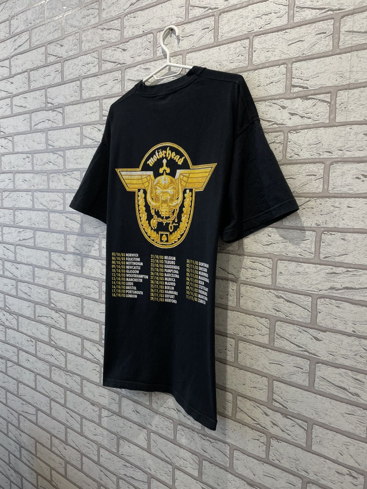 Band Tees × Vintage Vintage 2003 Motorhead Tour Merchandise Merch T-Shirt Tee Size US XL / EU 56 / 4 - 13 Thumbnail