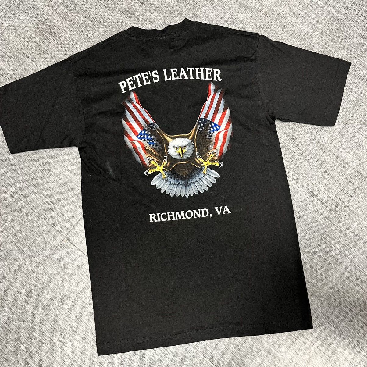Harley Davidson × Vintage VTG Harley Style Pete’s Leather Tee Size US L / EU 52-54 / 3 - 6 Thumbnail