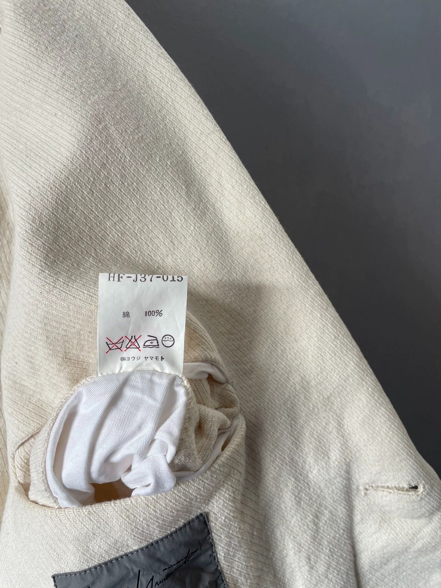 Yohji Yamamoto Yohji Yamamoto 1996SS Flower & Boy Thick Canvas Jacket M Size US M / EU 48-50 / 2 - 6 Thumbnail