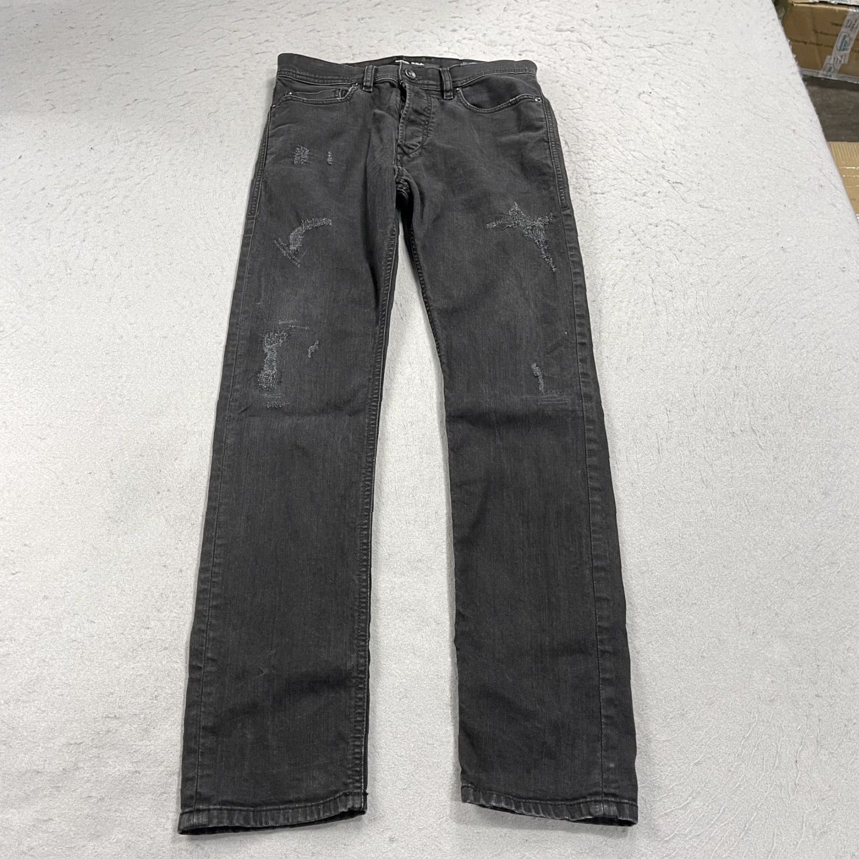 Diesel Diesel Jeans Slim 27x30 Black Distressed Denim DNA 5-Pocket Boys? Size US 27 - 2 Thumbnail