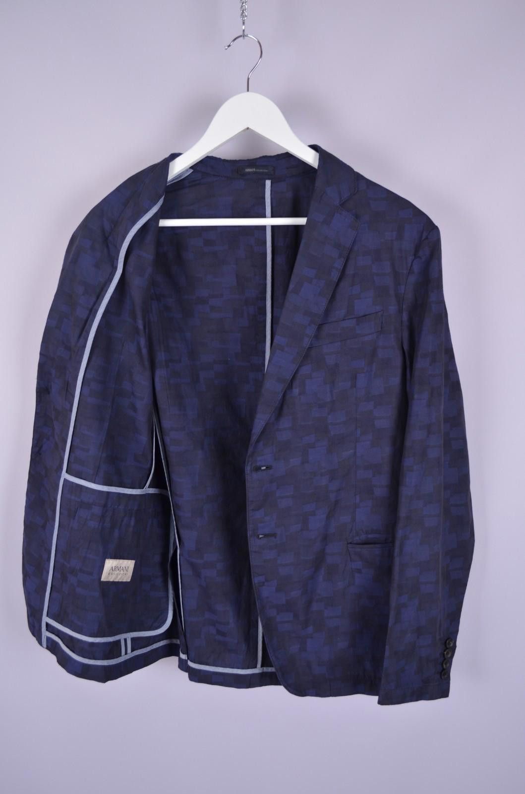 Armani Collezioni Armani Collezioni Cotton Lightweight Unlined Blazer Sz 50/S Size US S / EU 44-46 / 1 - 8 Thumbnail