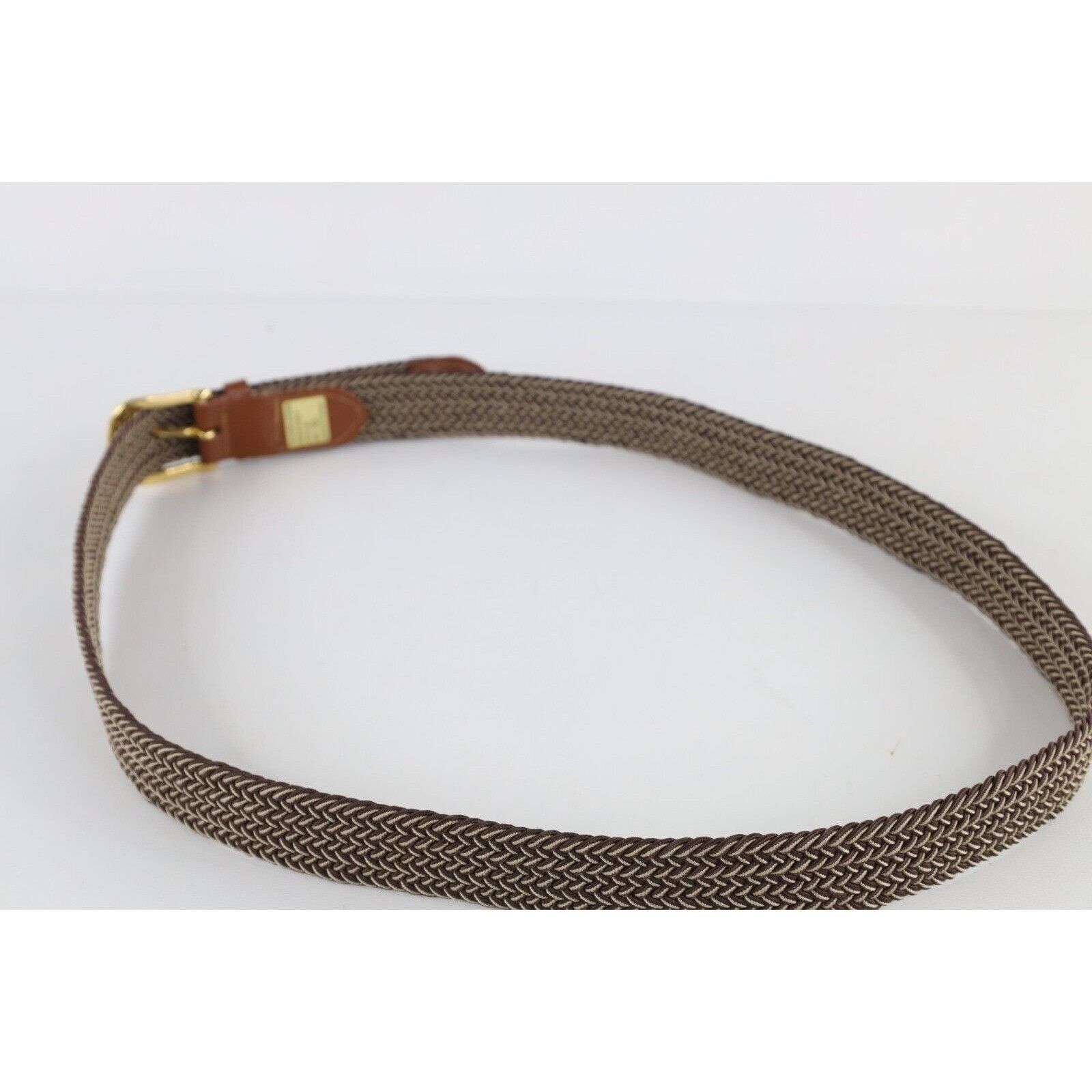Vintage Deadstock Vintage 90s Streetwear Braided Stretch Belt Brown Size ONE SIZE - 4 Thumbnail