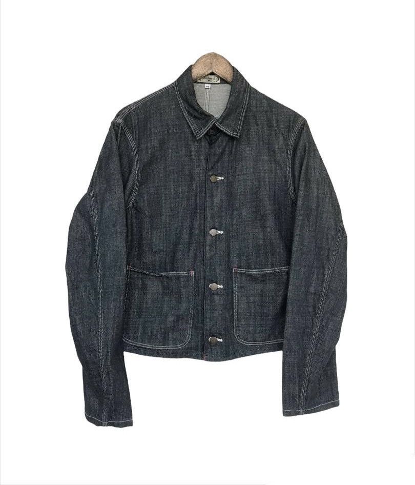 Japanese Brand 💥Japanese Fashion Designer Workwear Denim Jacket Size US M / EU 48-50 / 2 - 3 Thumbnail