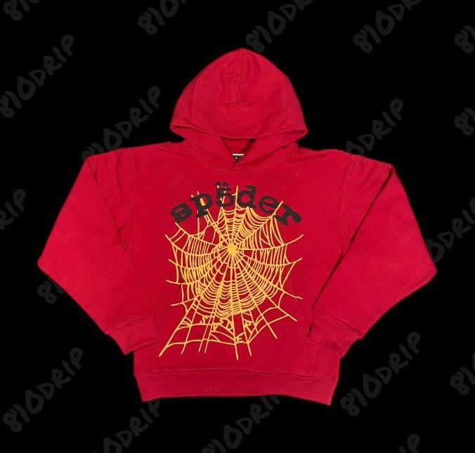 Sp5der Sp5der OG Web V2 Hoodie Red (M) Size US M / EU 48-50 / 2 - 1 Thumbnail