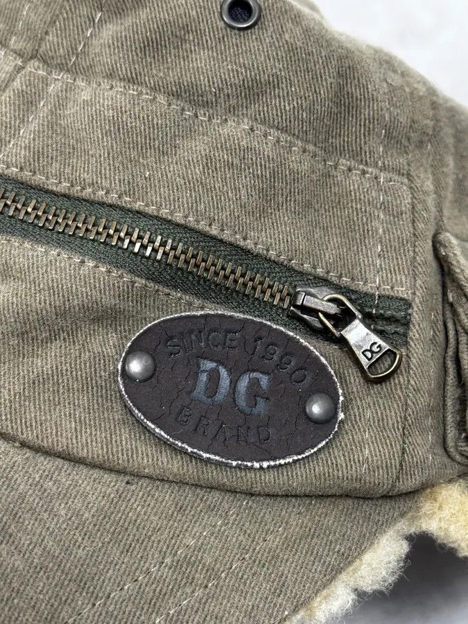 Dolce & Gabbana AW2004 Dolce & Gabbana Khaki Shearling Cap Size ONE SIZE - 9 Thumbnail