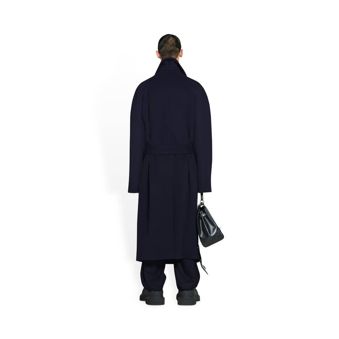 Balenciaga o1tr1nto0825 Raglan Coat in Navy Blue Size US M / EU 48-50 / 2 - 4 Thumbnail
