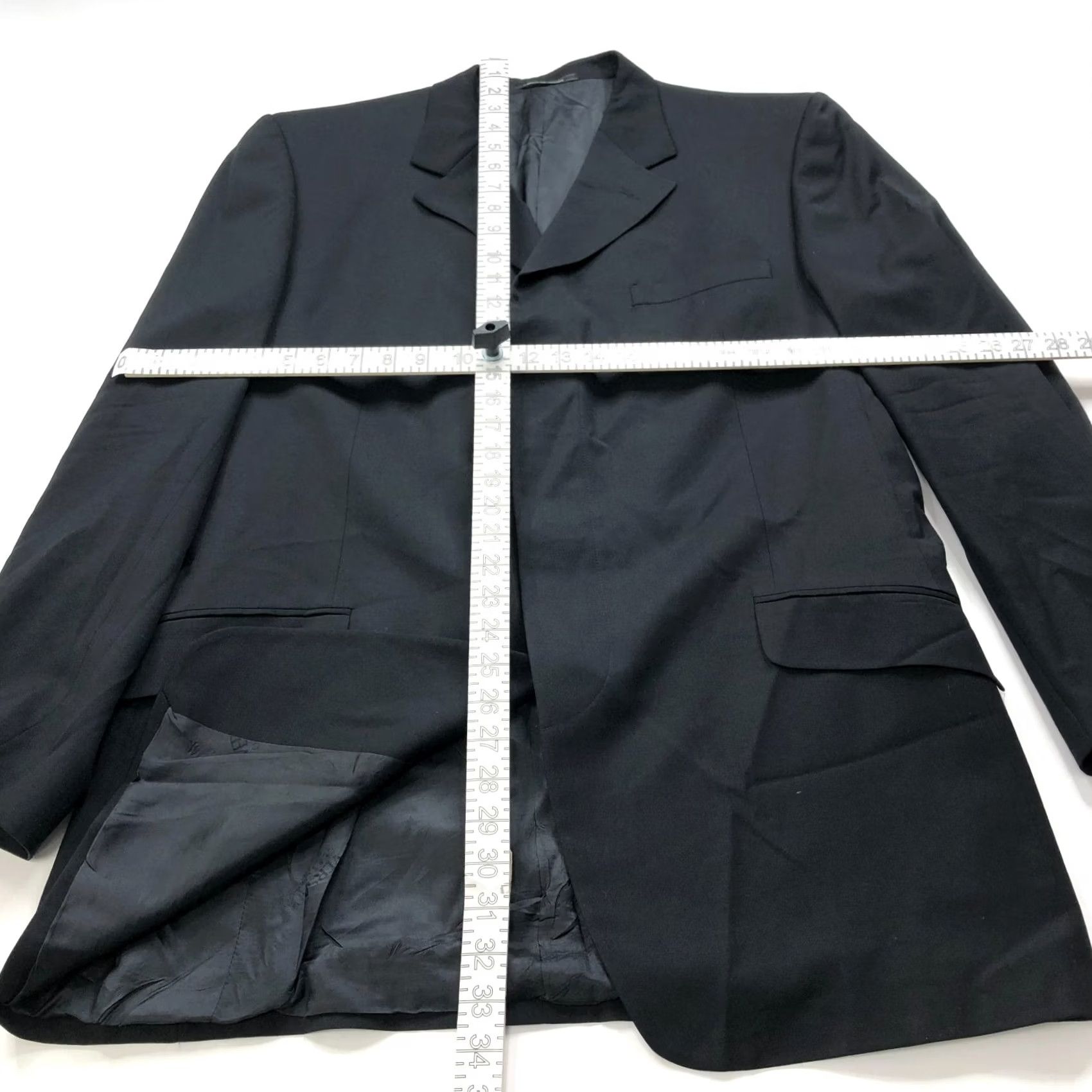 Versace Versace Blazer Four-Button 4Button Wool Black Men Regular US 48 Jacket Sport Coat Size 48R - 7 Thumbnail