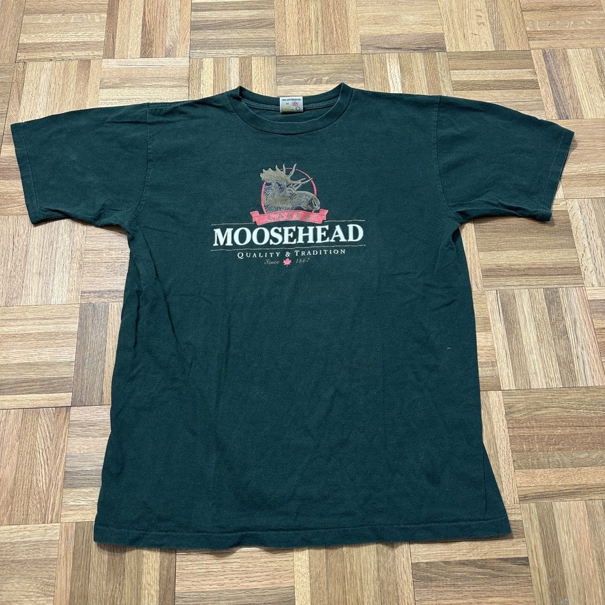 Vintage Vintage Moosehead Lager tee Size US L / EU 52-54 / 3 - 1 Thumbnail