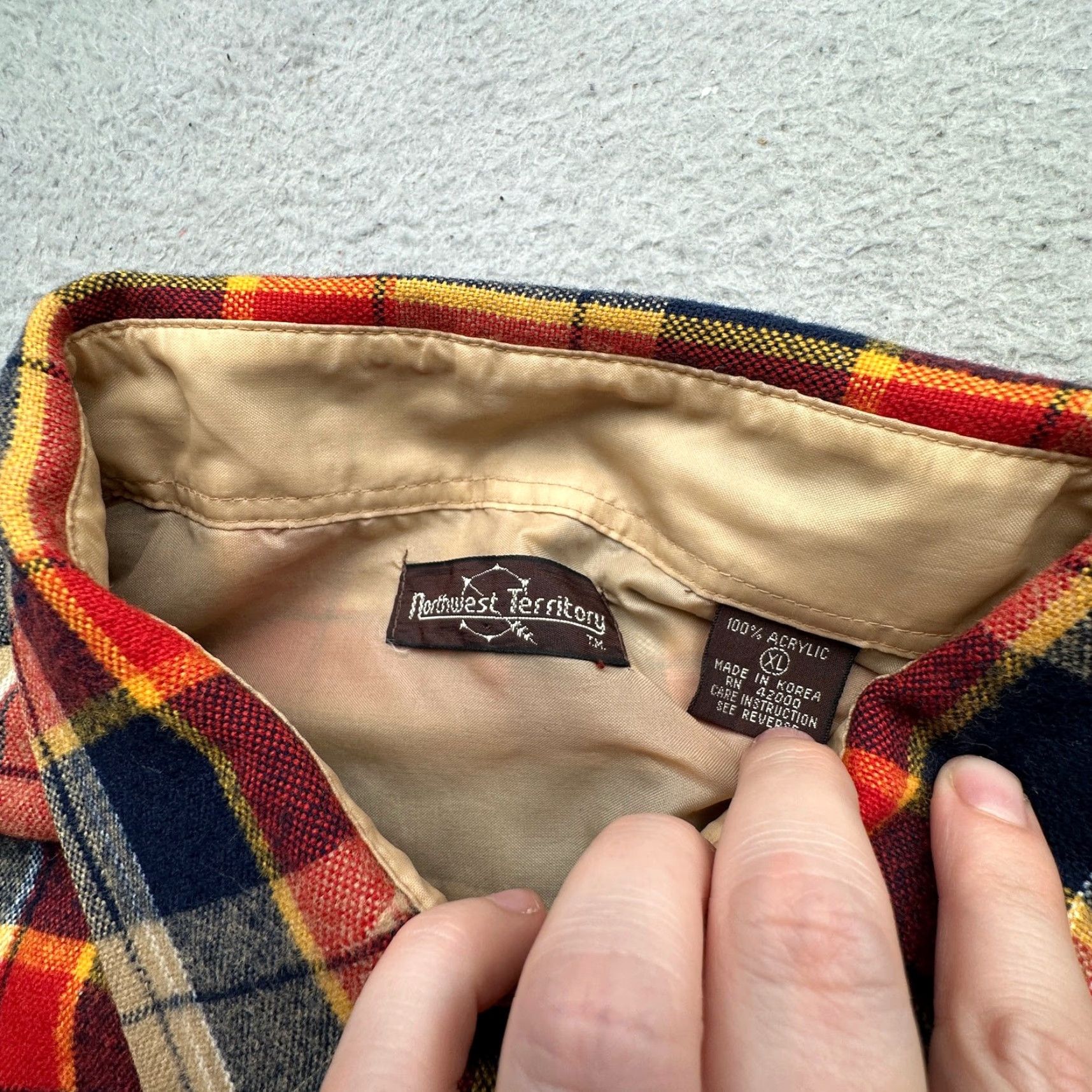 Vintage VINTAGE Northwest Territory Shirt Plaid Flannel Long Sleeve Red Mens XL Size US XL / EU 56 / 4 - 3 Thumbnail