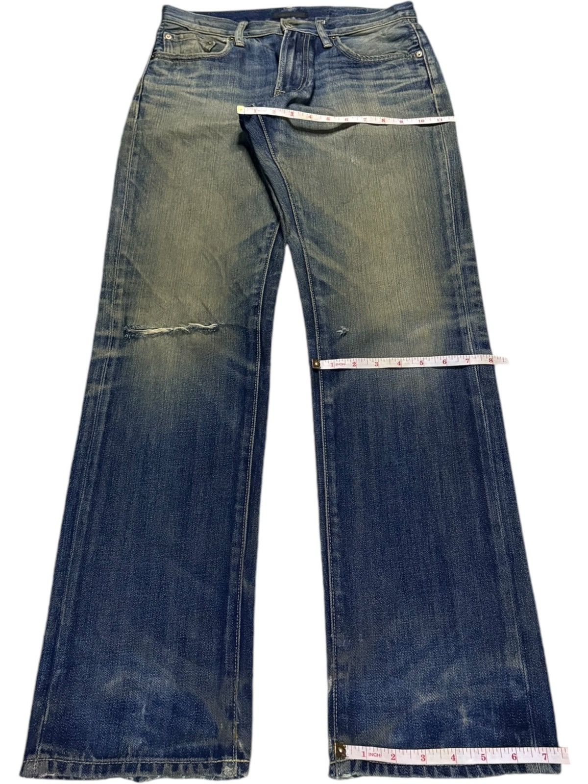 Uniqlo SALES🔥Vintage Japanese Uniqlo Mud Wash Distressed Jeans Size US 31 - 14 Thumbnail