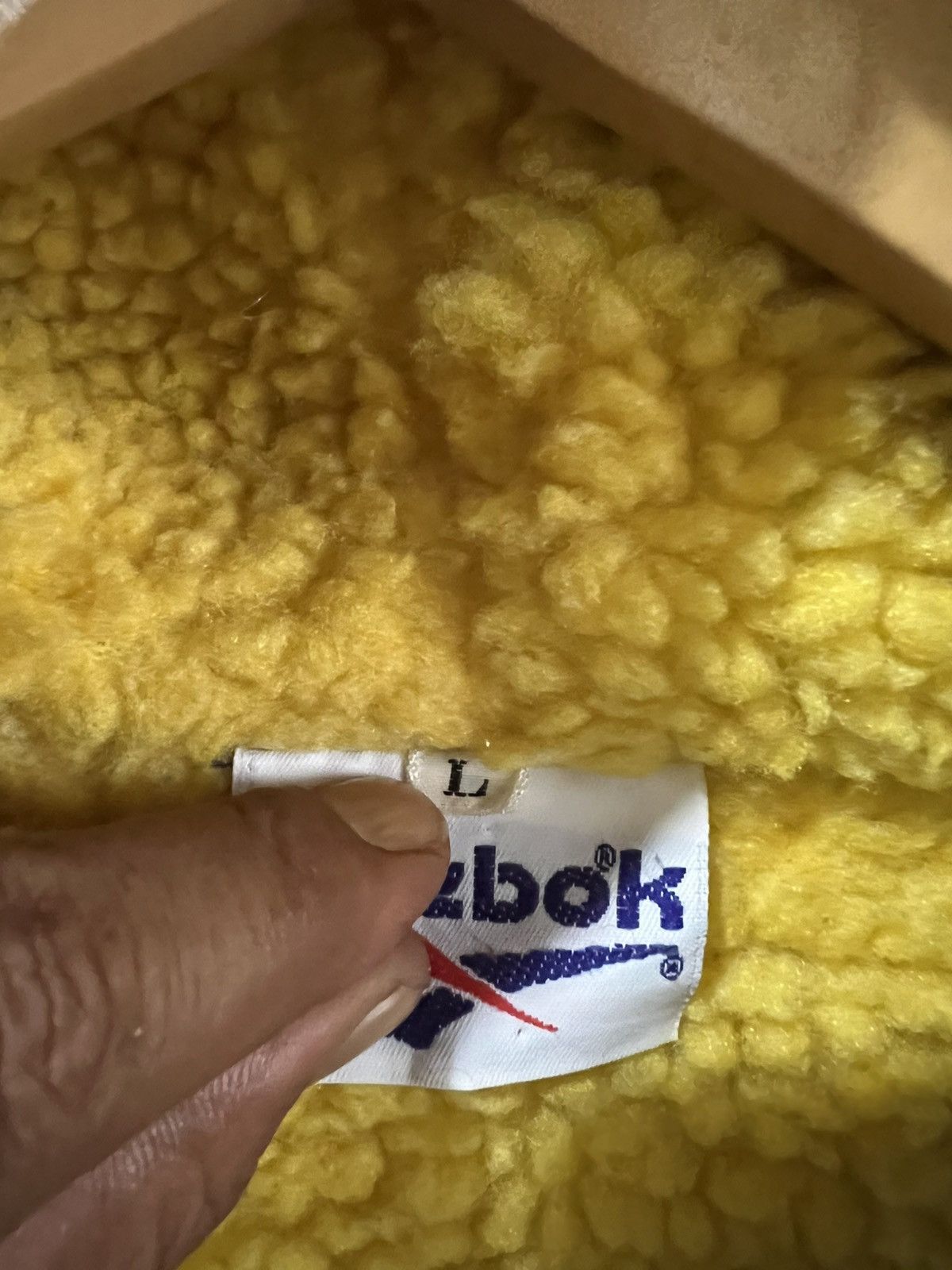 🔥Vintage Reebok Sherpa Button Long Jacket Hoodie