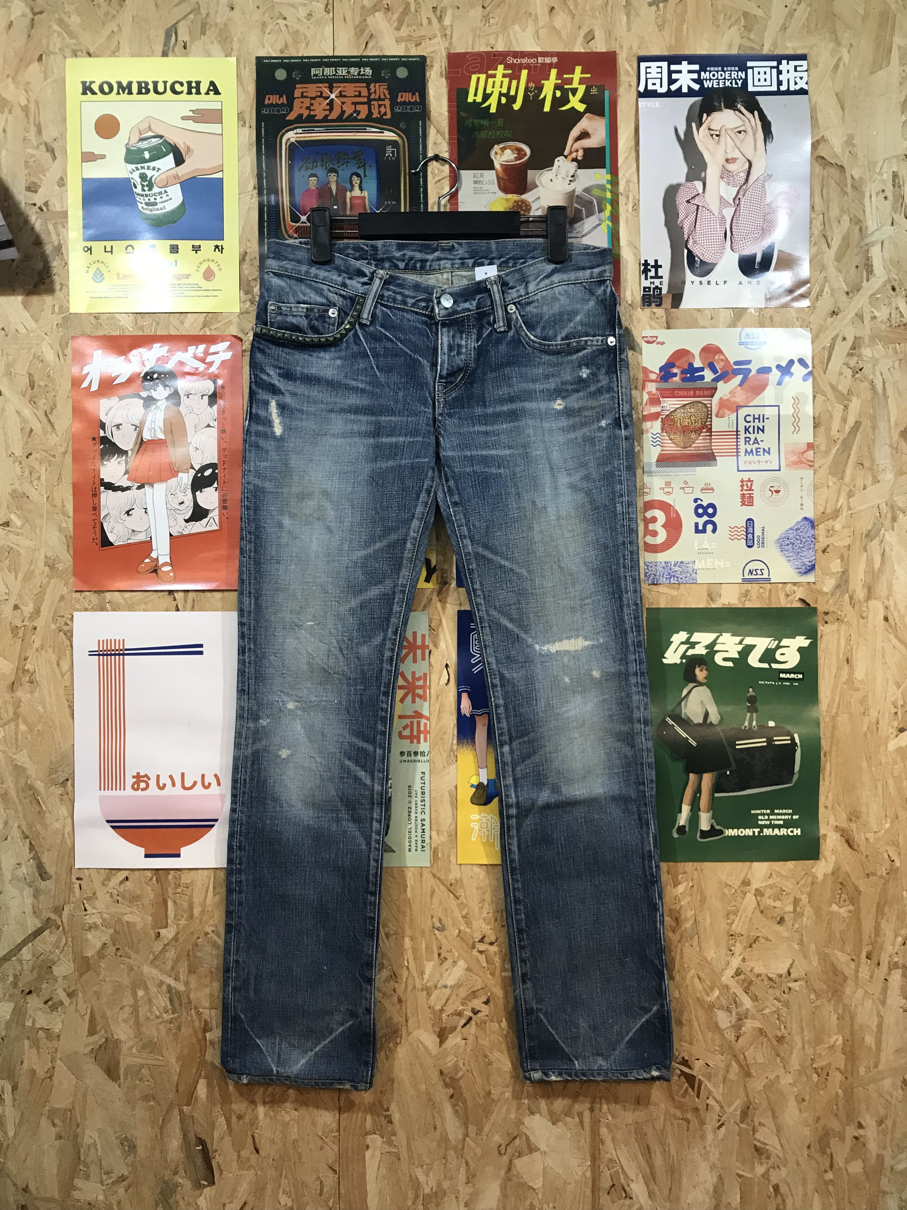Hysteric Glamour Distressed Hysteric Glamour Denim Pants Size US 32 / EU 48 - 1 Thumbnail